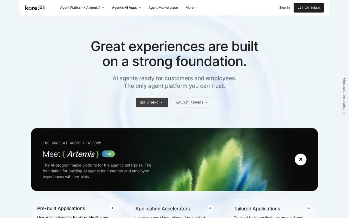 Kore.ai website